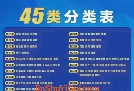 商标全类目分类表（45个大类目）
