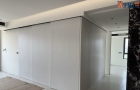 客厅联动推拉门+折叠门安装完工图