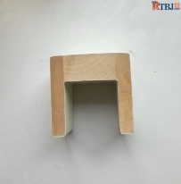 椴木百叶折叠门木质轨道槽