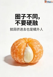 圈子不同，不要硬融，就蒜挤进去也是橘外人